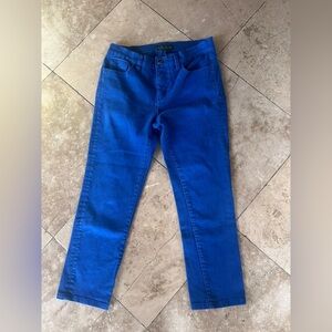 Lauren, Jean company, Ralph, Lauren Capri blue pants size 8 very good condition